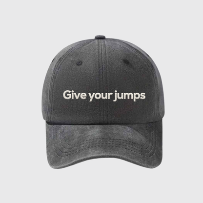Give Your Jumps Stonewashed Embroidered Hat