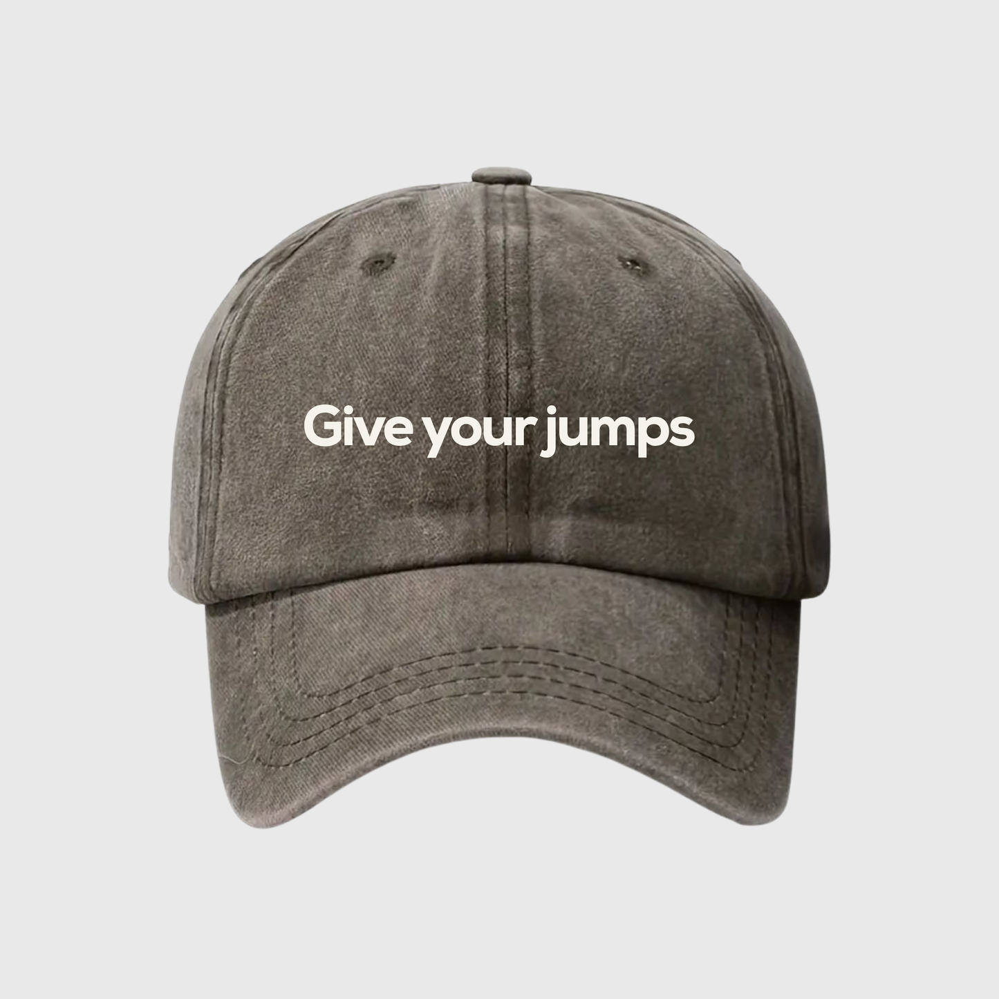 Give Your Jumps Stonewashed Embroidered Hat