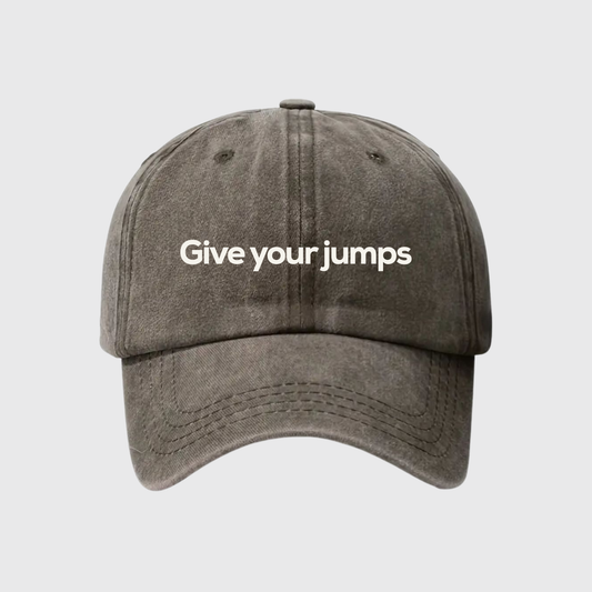 Give Your Jumps Stonewashed Embroidered Hat