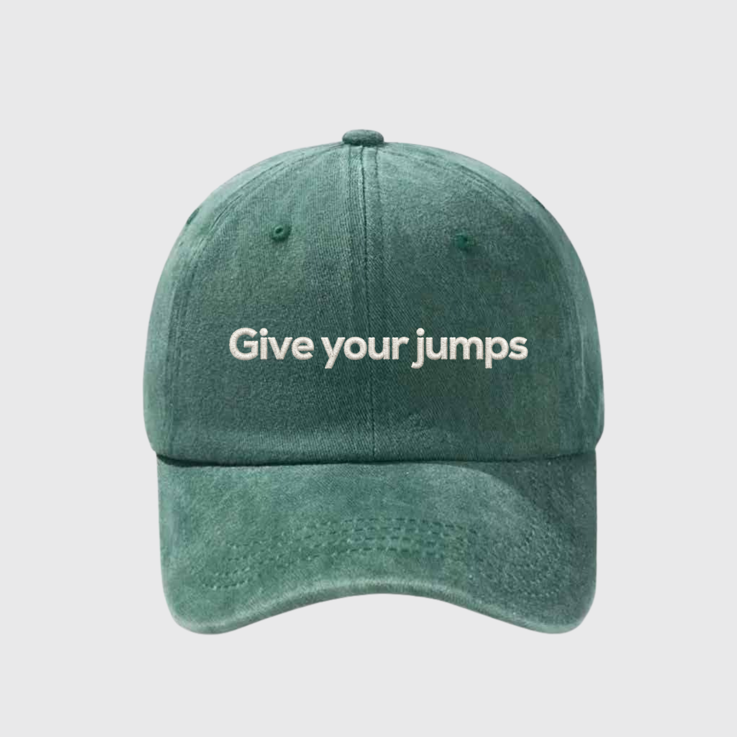 Give Your Jumps Stonewashed Embroidered Hat