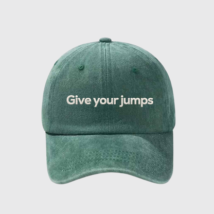 Give Your Jumps Stonewashed Embroidered Hat