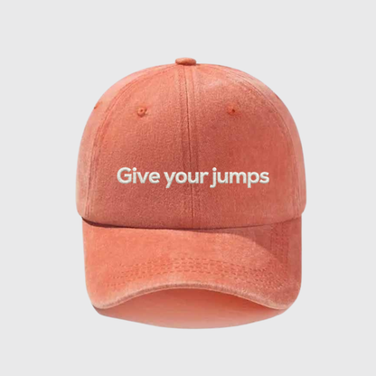 Give Your Jumps Stonewashed Embroidered Hat