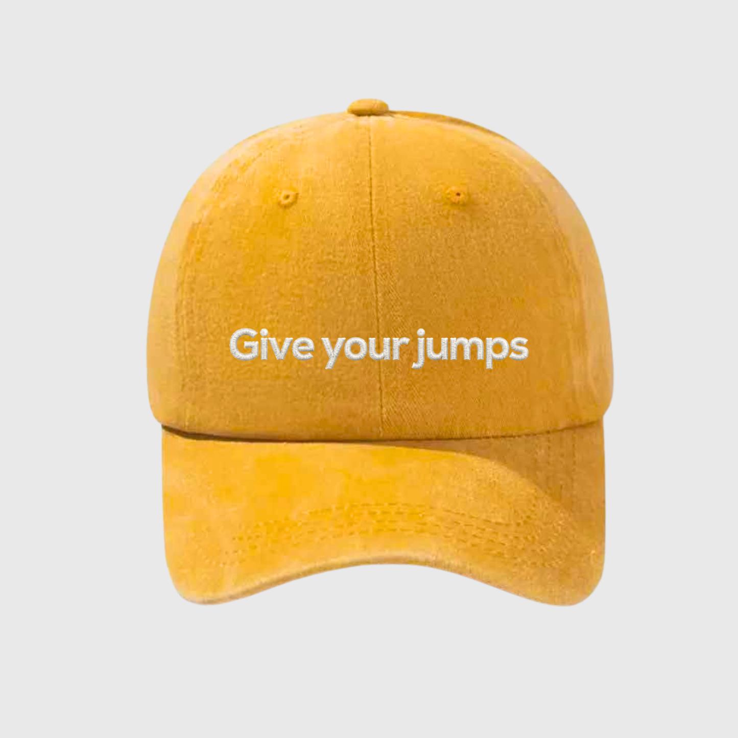 Give Your Jumps Stonewashed Embroidered Hat