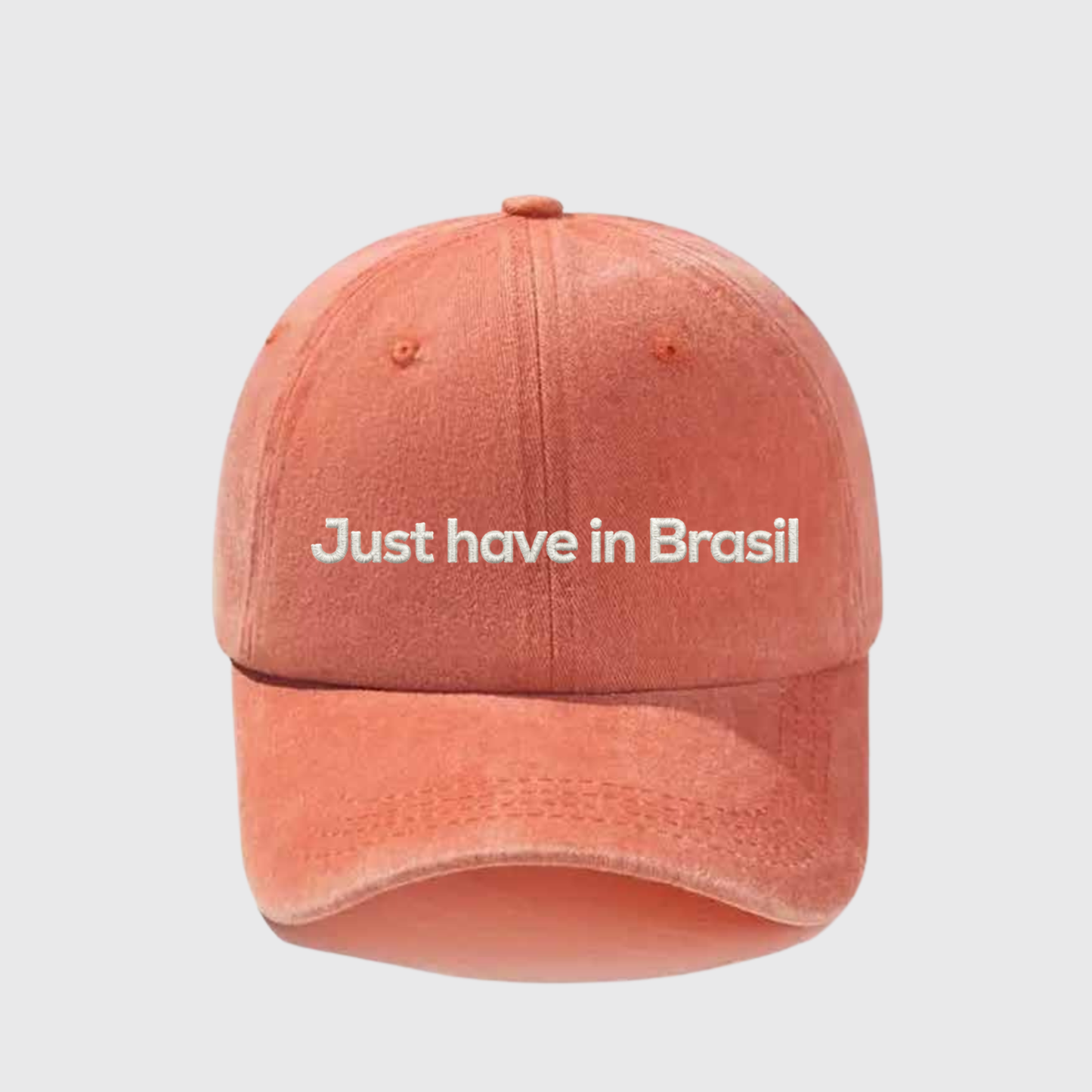 Just Have in Brasil Stonewashed Embroidered Hat