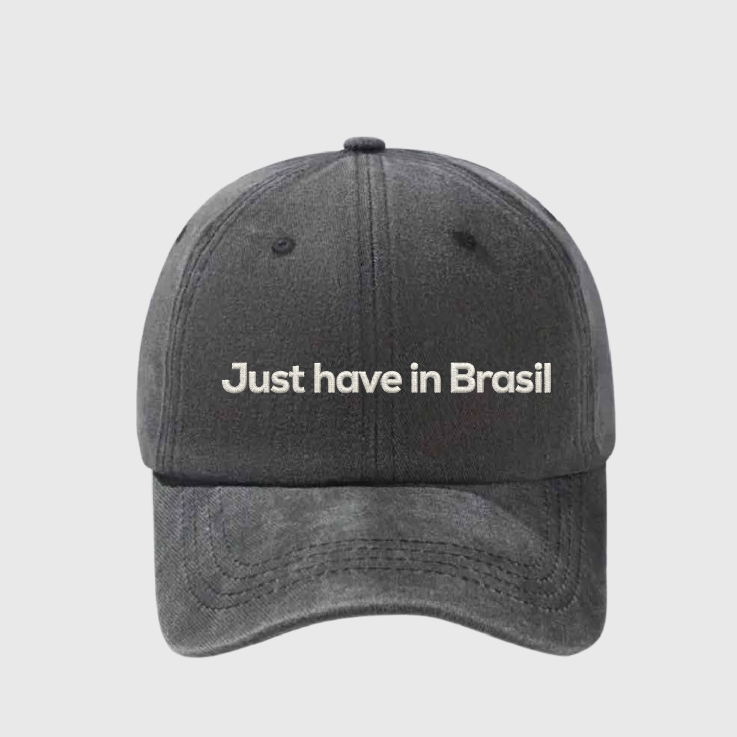Just Have in Brasil Stonewashed Embroidered Hat