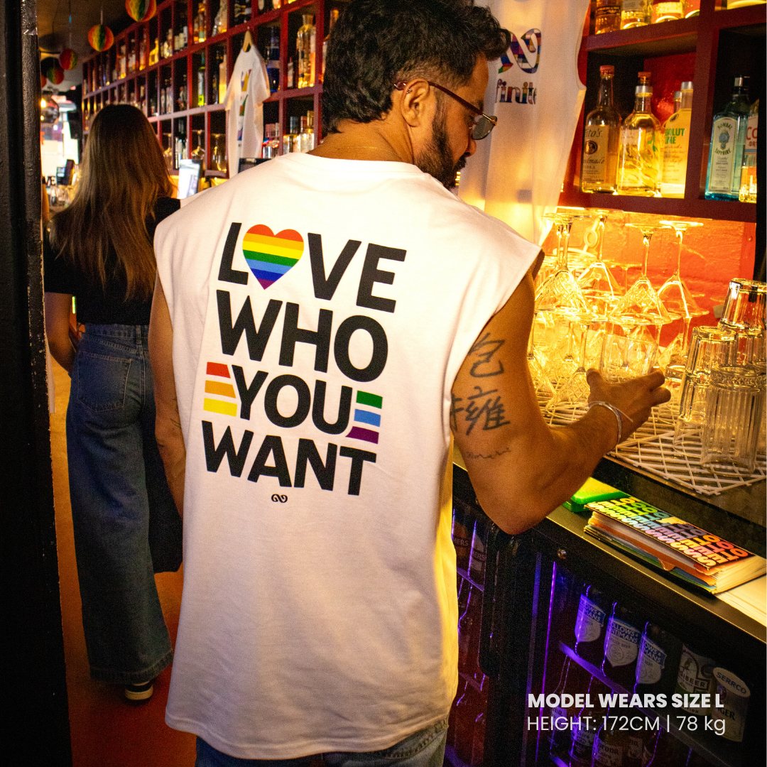 Love Who You Want Premium Cotton Sleeveless Tee
