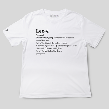 Leo Basic White/Black Unisex T-shirt