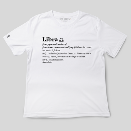 Libra Basic White/Black Unisex T-shirt