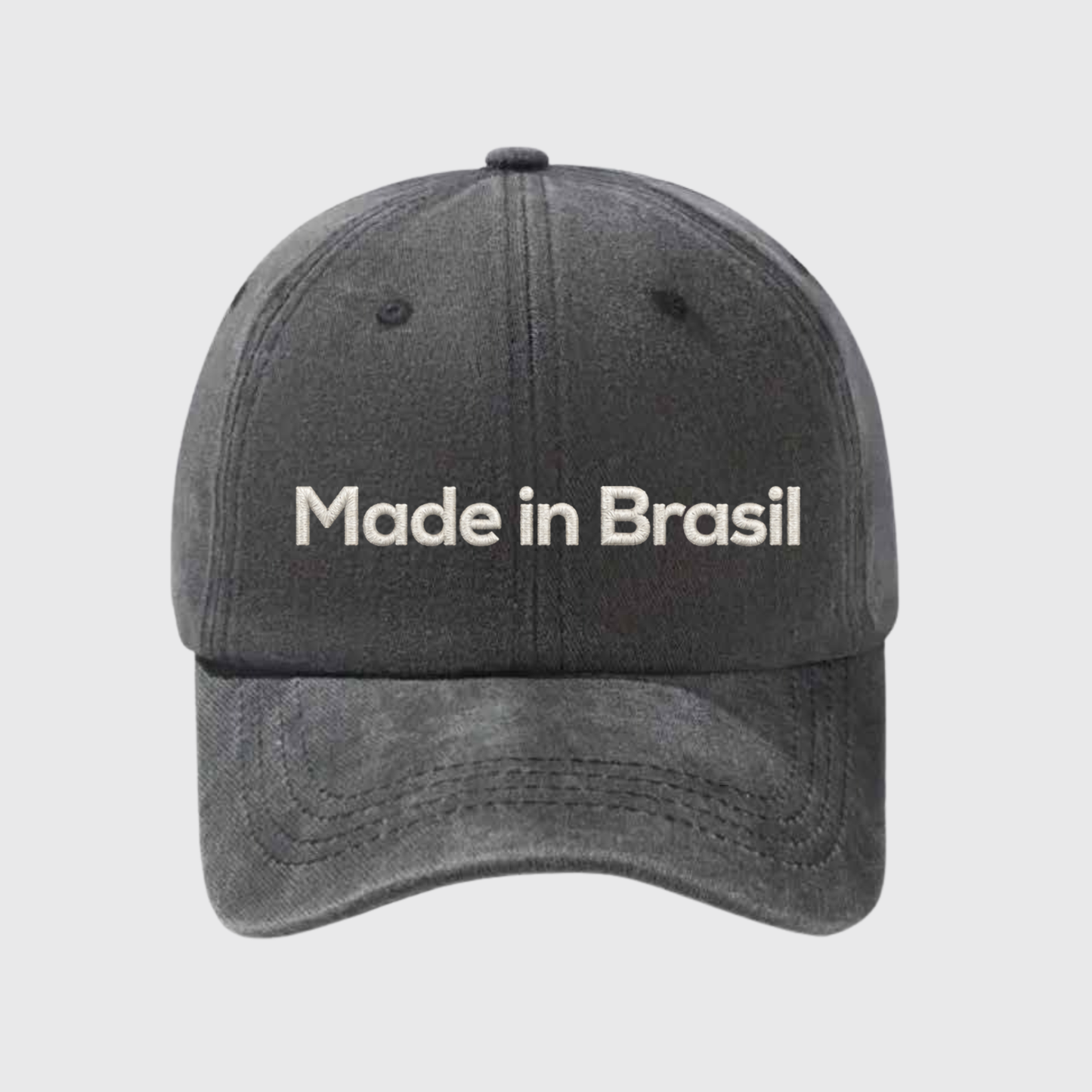 Made in Brasil Stonewashed Embroidered Hat