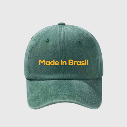 Made in Brasil Stonewashed Embroidered Hat