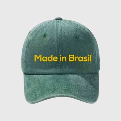 Made in Brasil Stonewashed Embroidered Hat