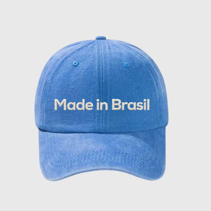 Made in Brasil Stonewashed Embroidered Hat