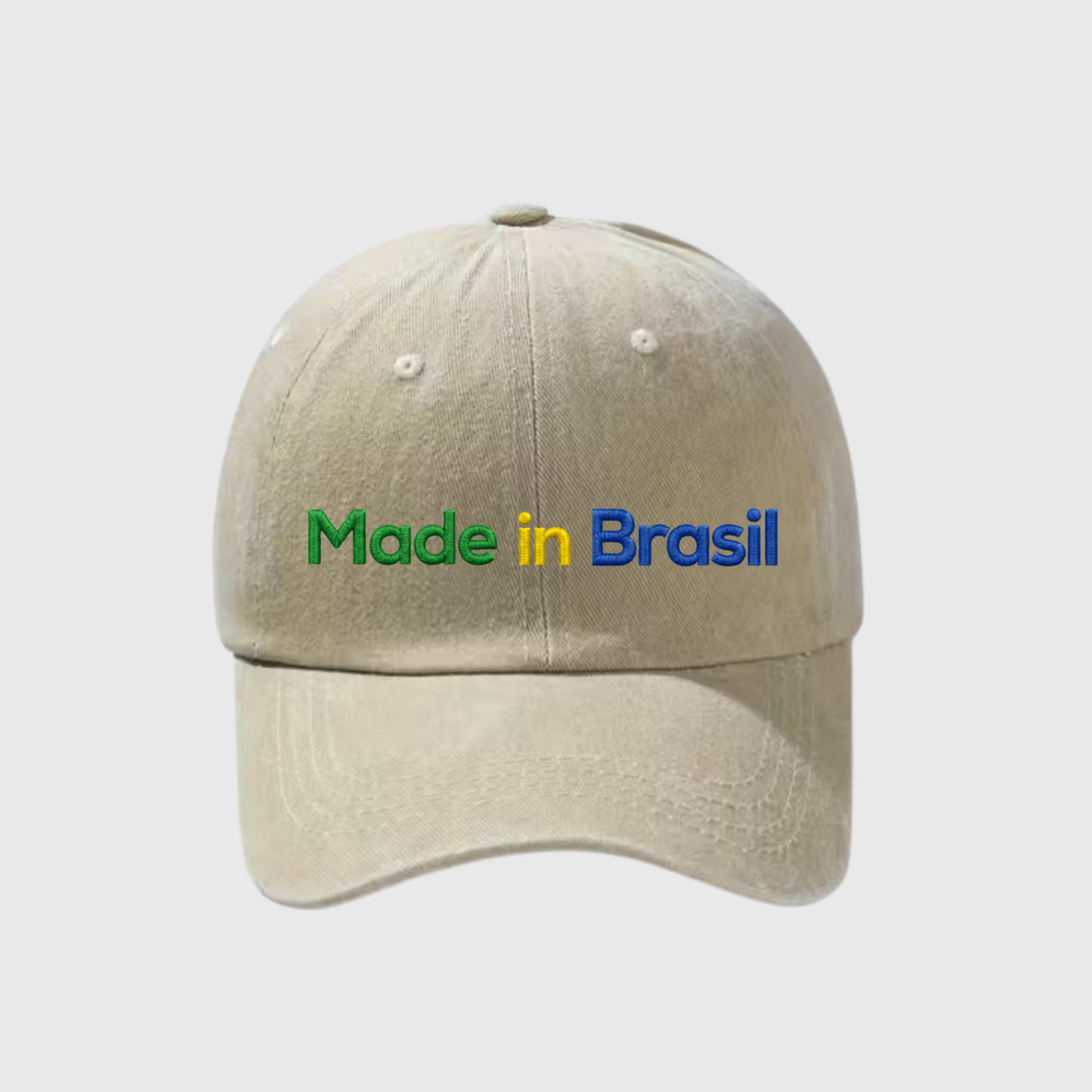 Made in Brasil Stonewashed Embroidered Hat
