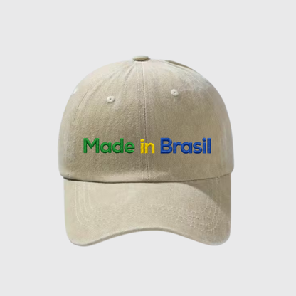 Made in Brasil Stonewashed Embroidered Hat