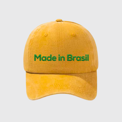 Made in Brasil Stonewashed Embroidered Hat