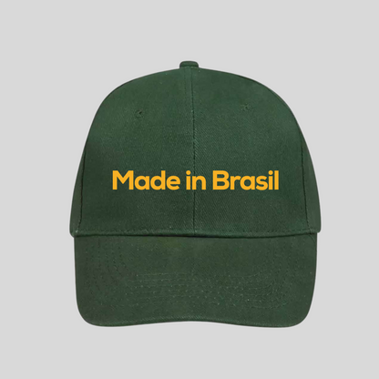 Made in Brasil - Green Embroidered Hat
