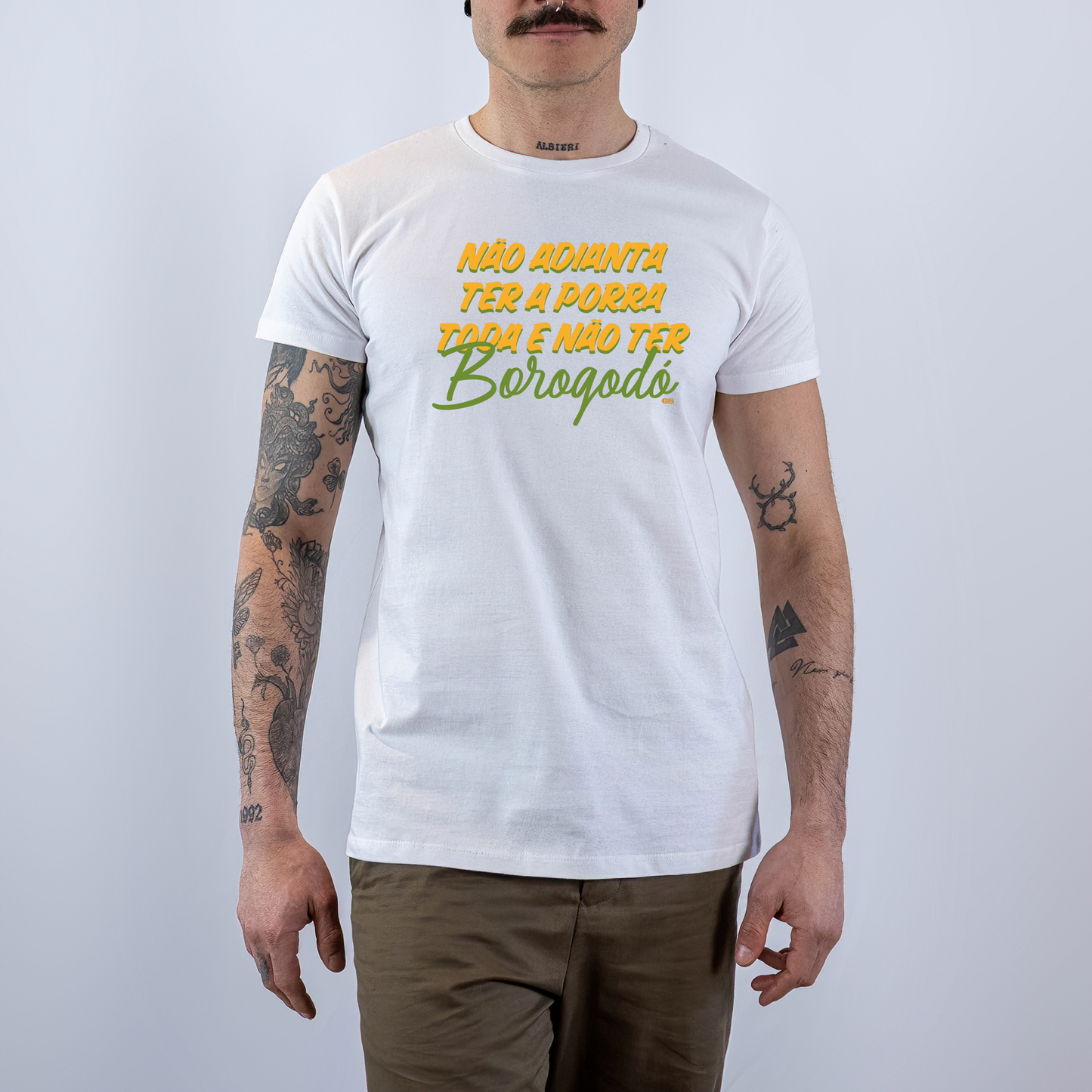 Borogodó Basic White/Black Unisex T-shirt