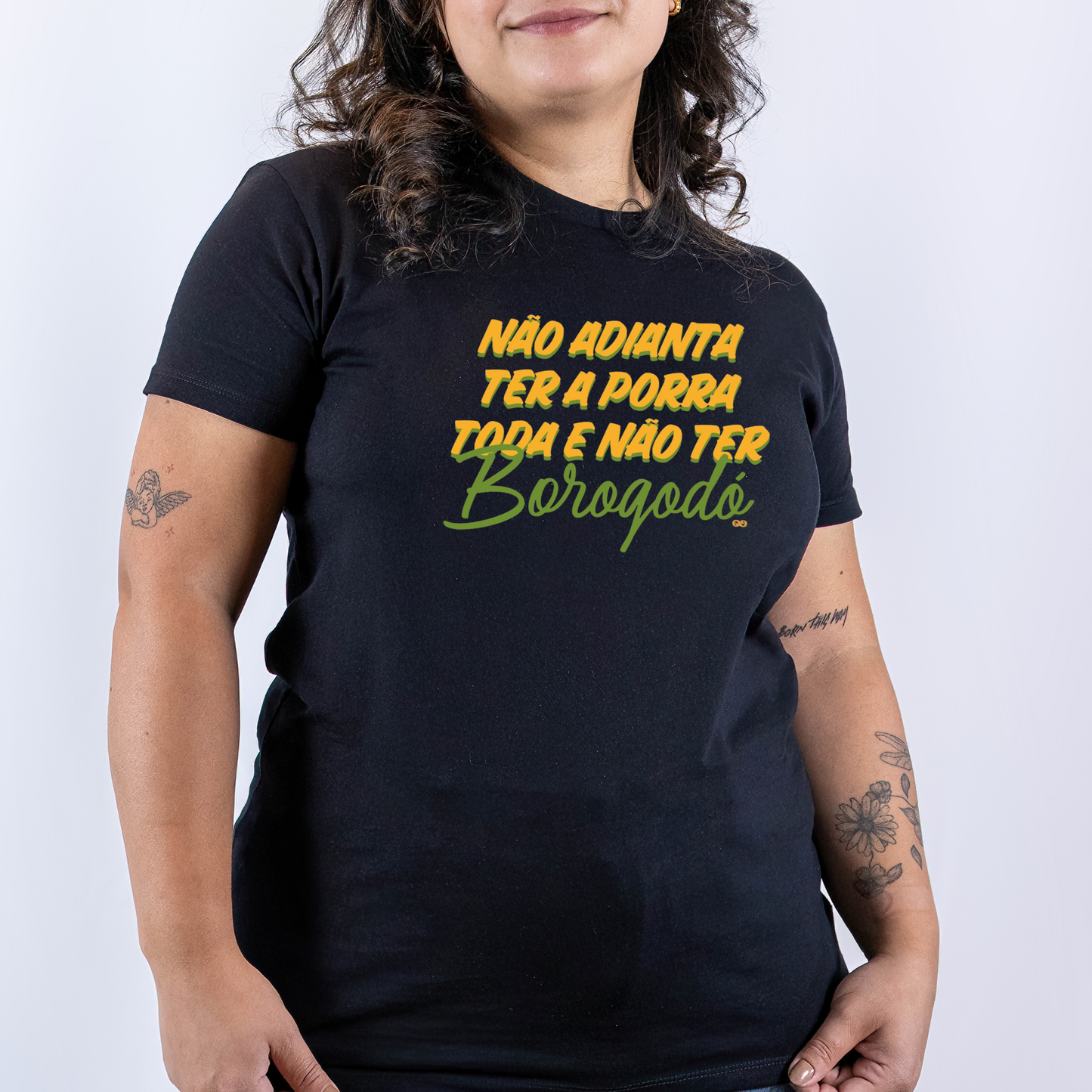 Borogodó Basic White/Black Unisex T-shirt