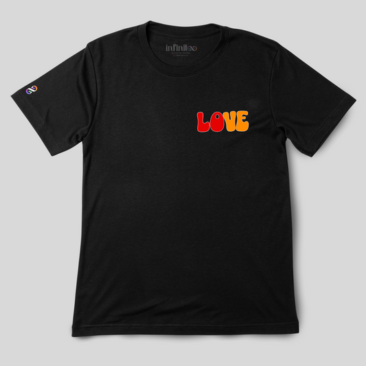 Love Has No Gender Basic Black Unisex T-shirt