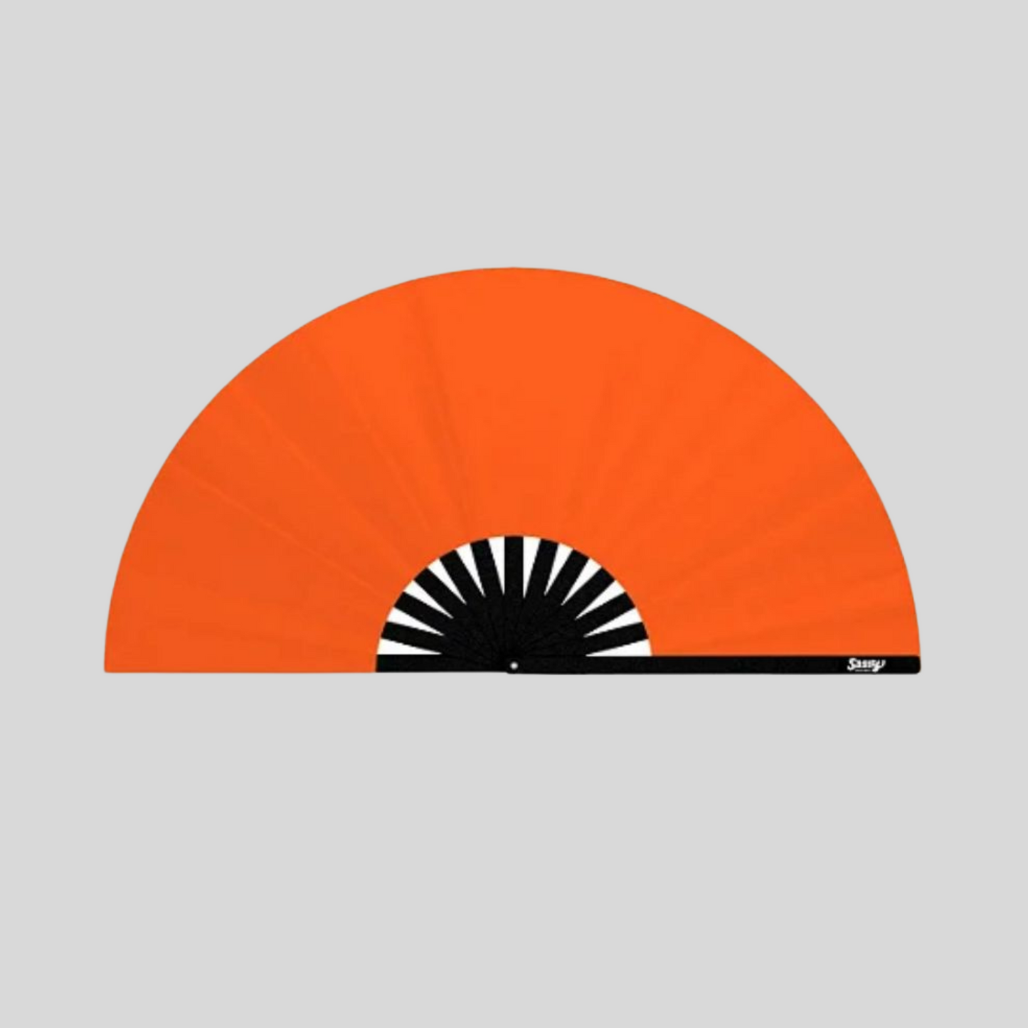 Premium Bamboo Fan – Orange