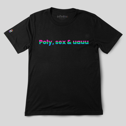 Polysexuauu Basic White/Black Unisex T-shirt