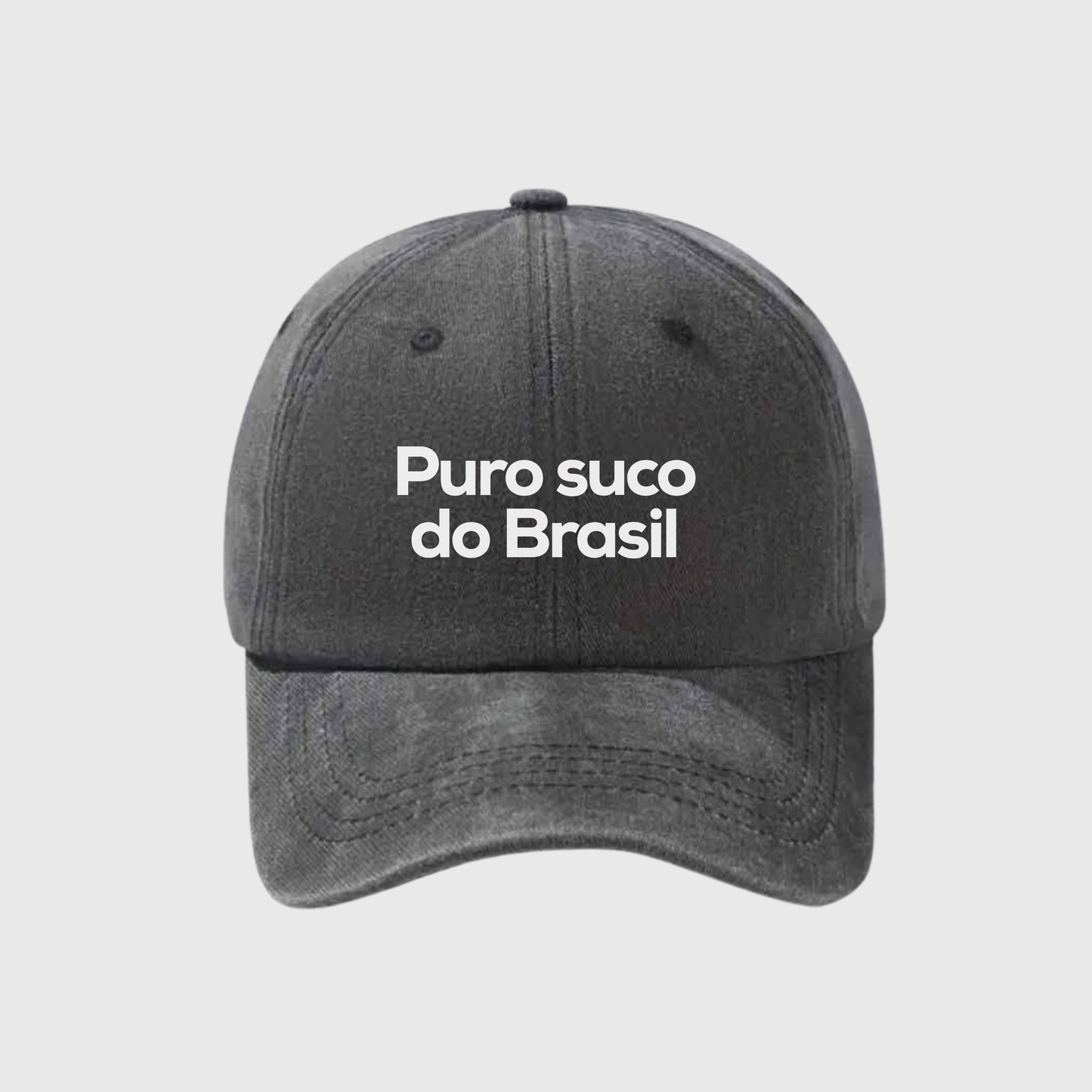 Puro Suco do Brasil Stonewashed Embroidered Hat