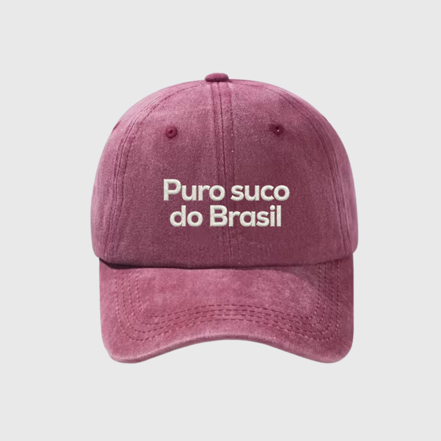 Puro Suco do Brasil Stonewashed Embroidered Hat