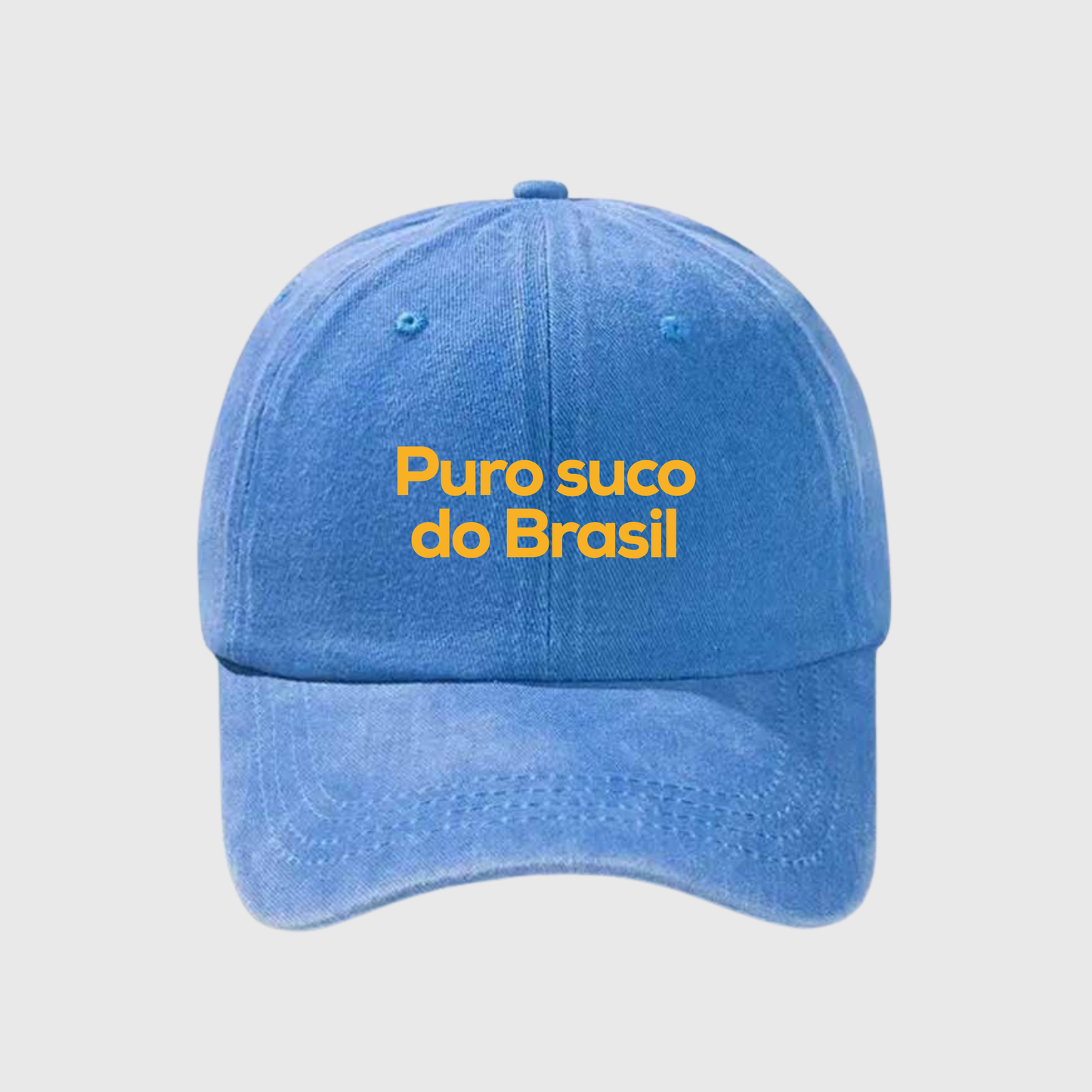 Puro Suco do Brasil Stonewashed Embroidered Hat