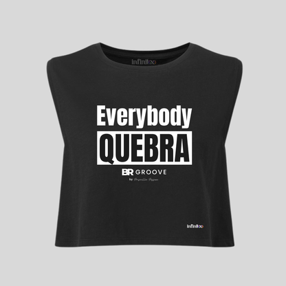 Everybody Quebra White/Black Unisex Cropped