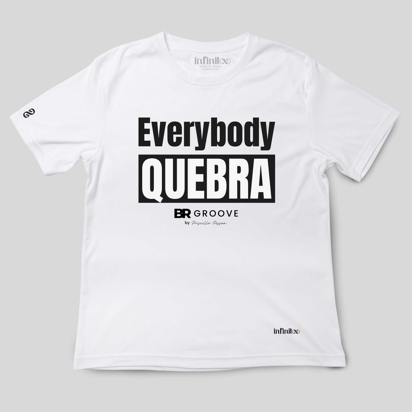Everybody Quebra White/Black Unisex Basic T-shirt