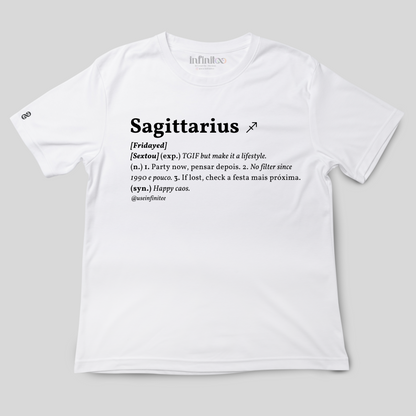 Sagittarius Basic White/Black Unisex T-shirt