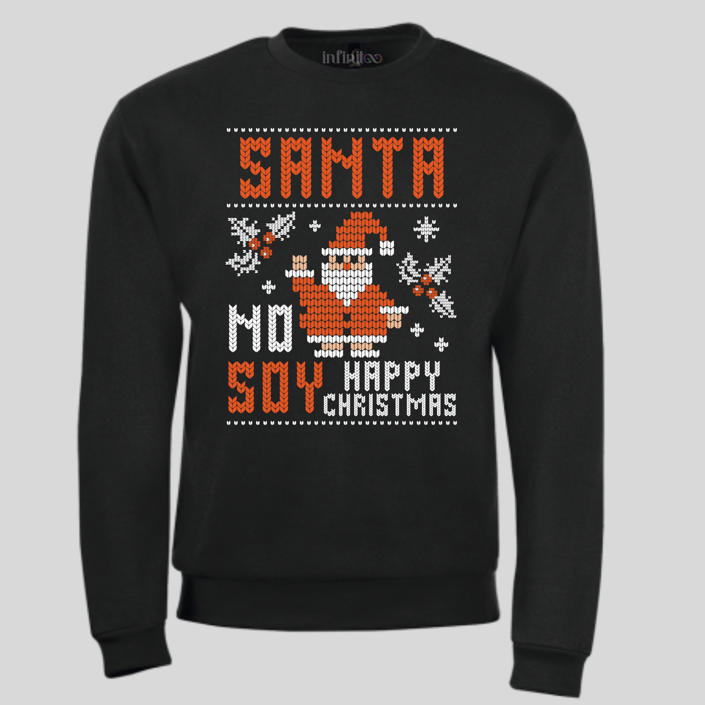 Santa No Soy Black/Green Unisex Sweatshirt