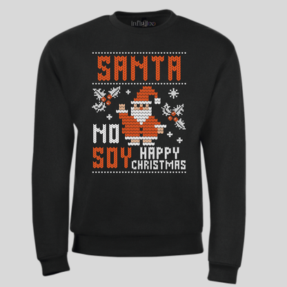 Santa No Soy Black/Green Unisex Sweatshirt