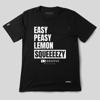 Easy Peasy Lemon Squeezy White/Black Unisex Basic T-shirt
