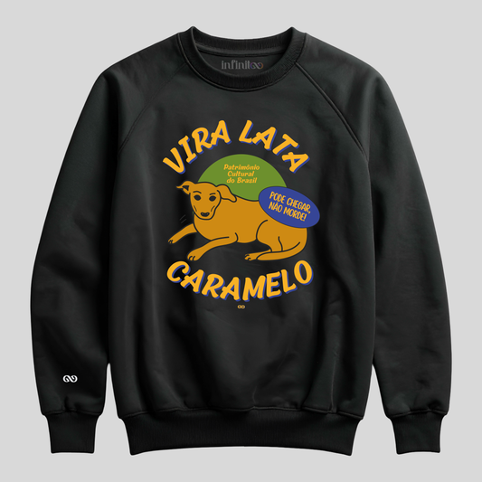 Vira Lata Caramelo Black Unisex Sweatshirt