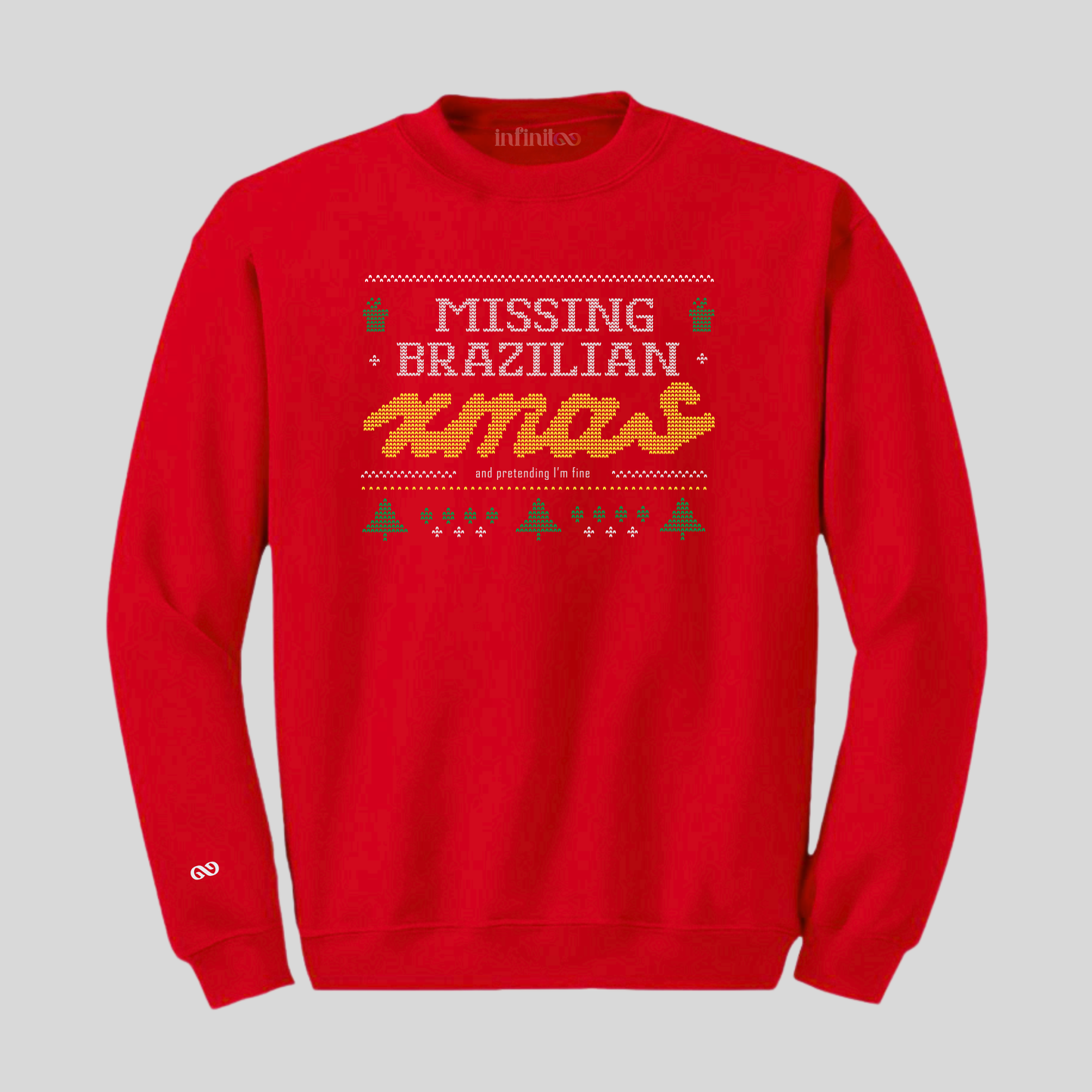 Missing Brazilian Xmas Black/Red Unisex Sweatshirt