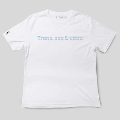 Transexuauu Basic White/Black Unisex T-shirt