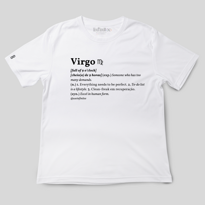 Virgo Basic White/Black Unisex T-shirt