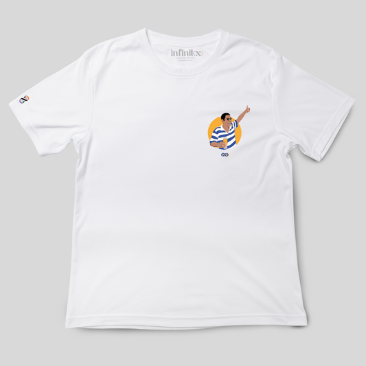 Zeca Basic White/Black Unisex T-shirt