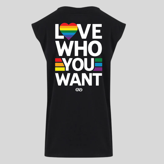 Love Who You Want Premium Cotton Sleeveless Tee
