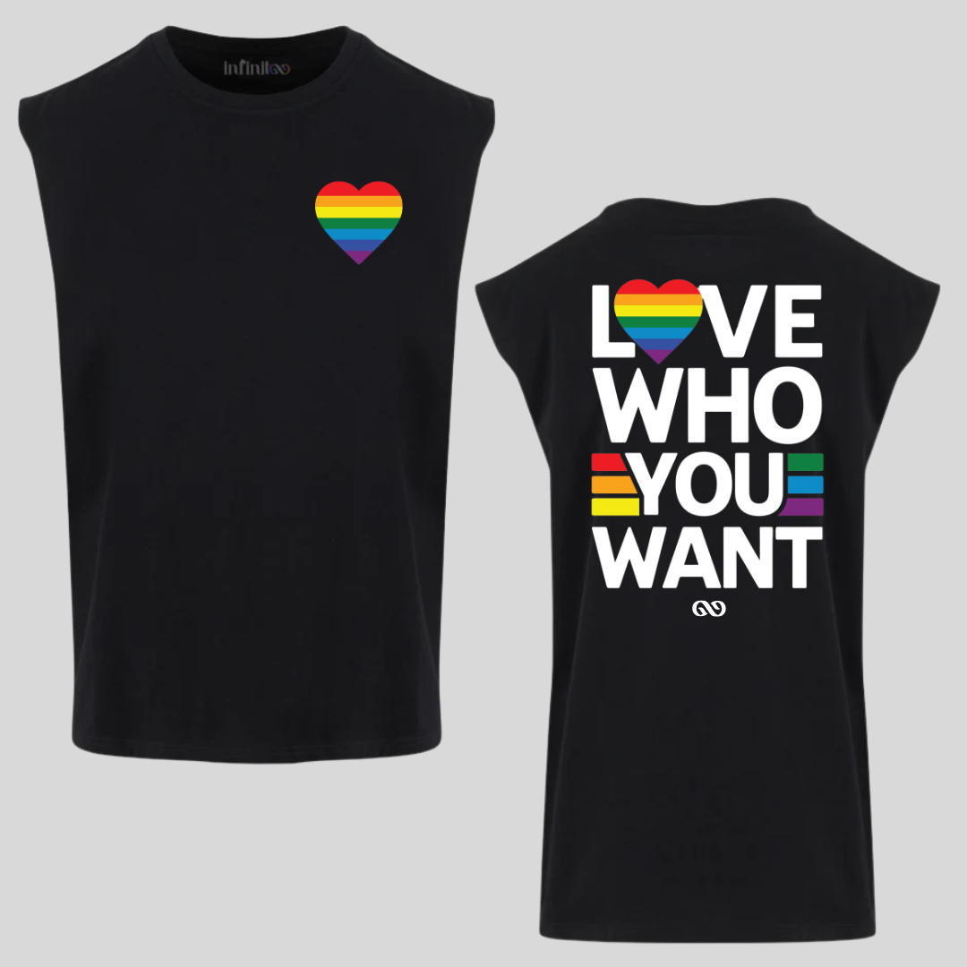 Love Who You Want Premium Cotton Sleeveless Tee