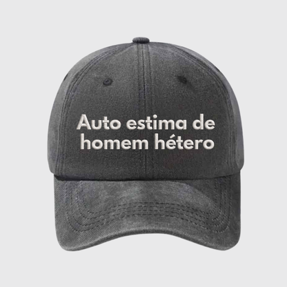 Auto Estima de Homem Hétero Stonewashed Embroidered Hat