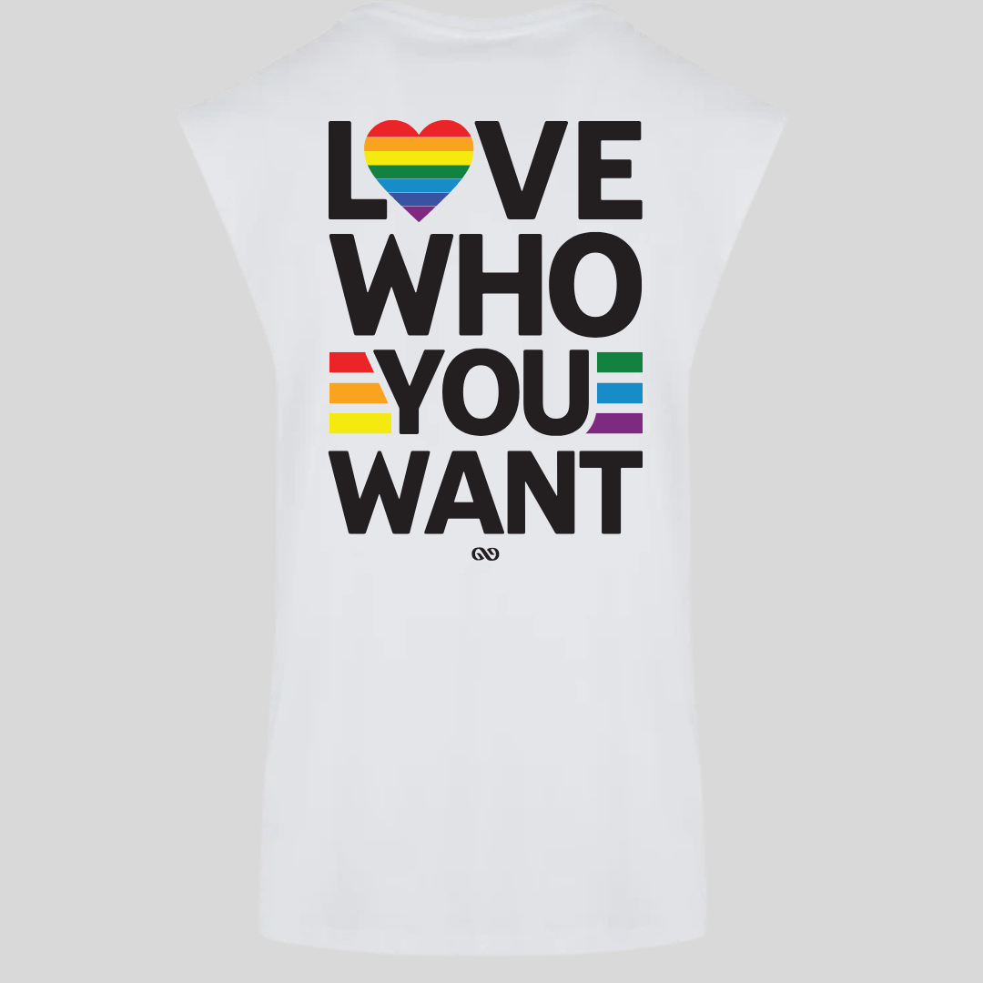 Love Who You Want Premium Cotton Sleeveless Tee