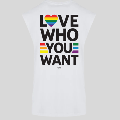 Love Who You Want Premium Cotton Sleeveless Tee