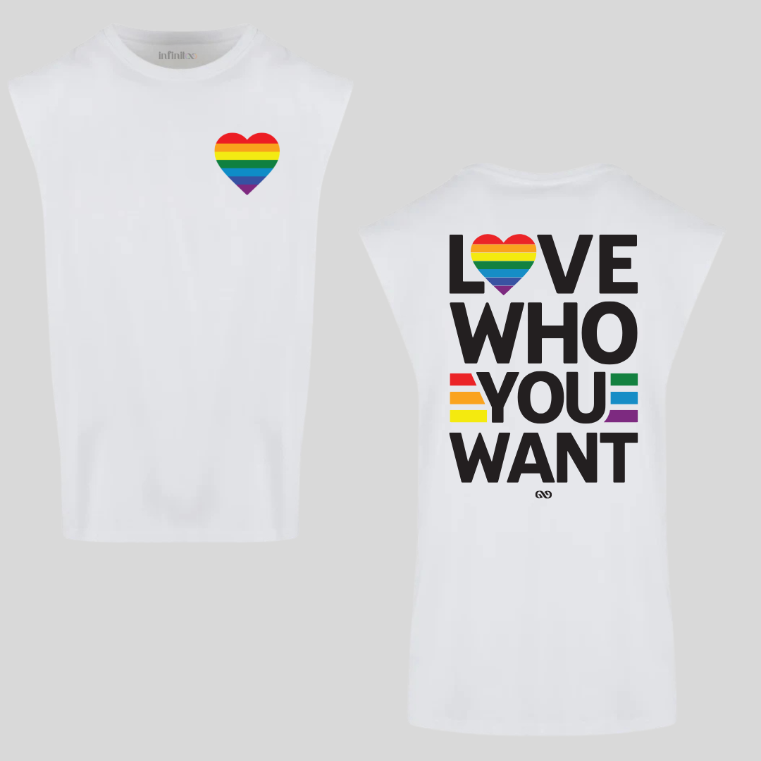 Love Who You Want Premium Cotton Sleeveless Tee