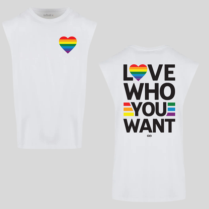 Love Who You Want Premium Cotton Sleeveless Tee