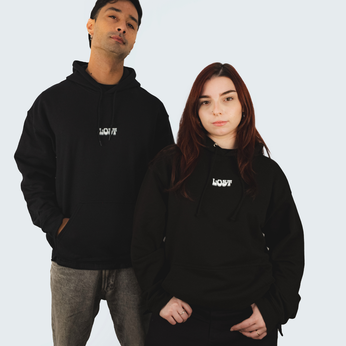 Don't Follow Me, I'm Lost Too Black Unisex Hoodie